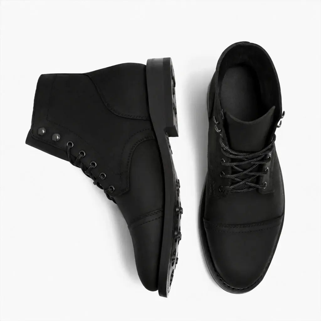 The cap toe takes the hits