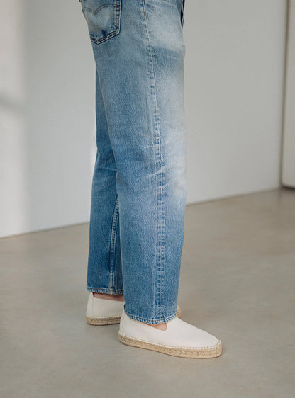 The Espadrille - Ivory Canvas