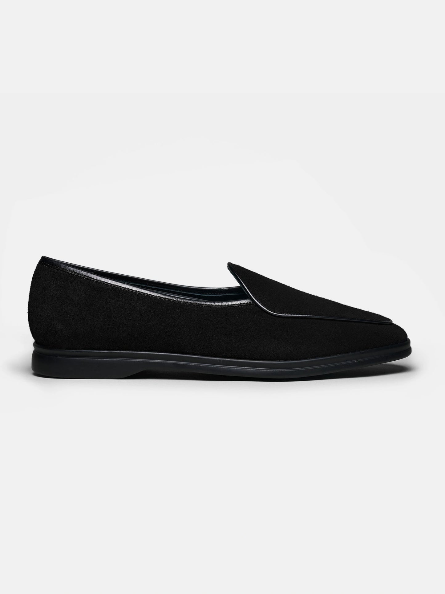 The Belgian Loafer - Black Suede