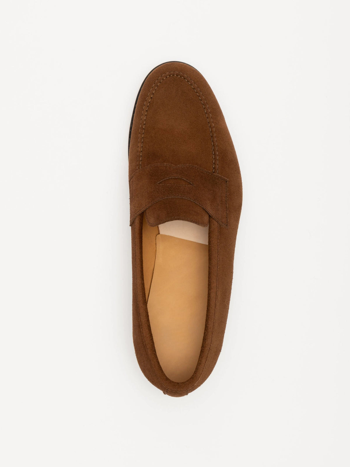 The Penny Loafer - Medium Brown Suede