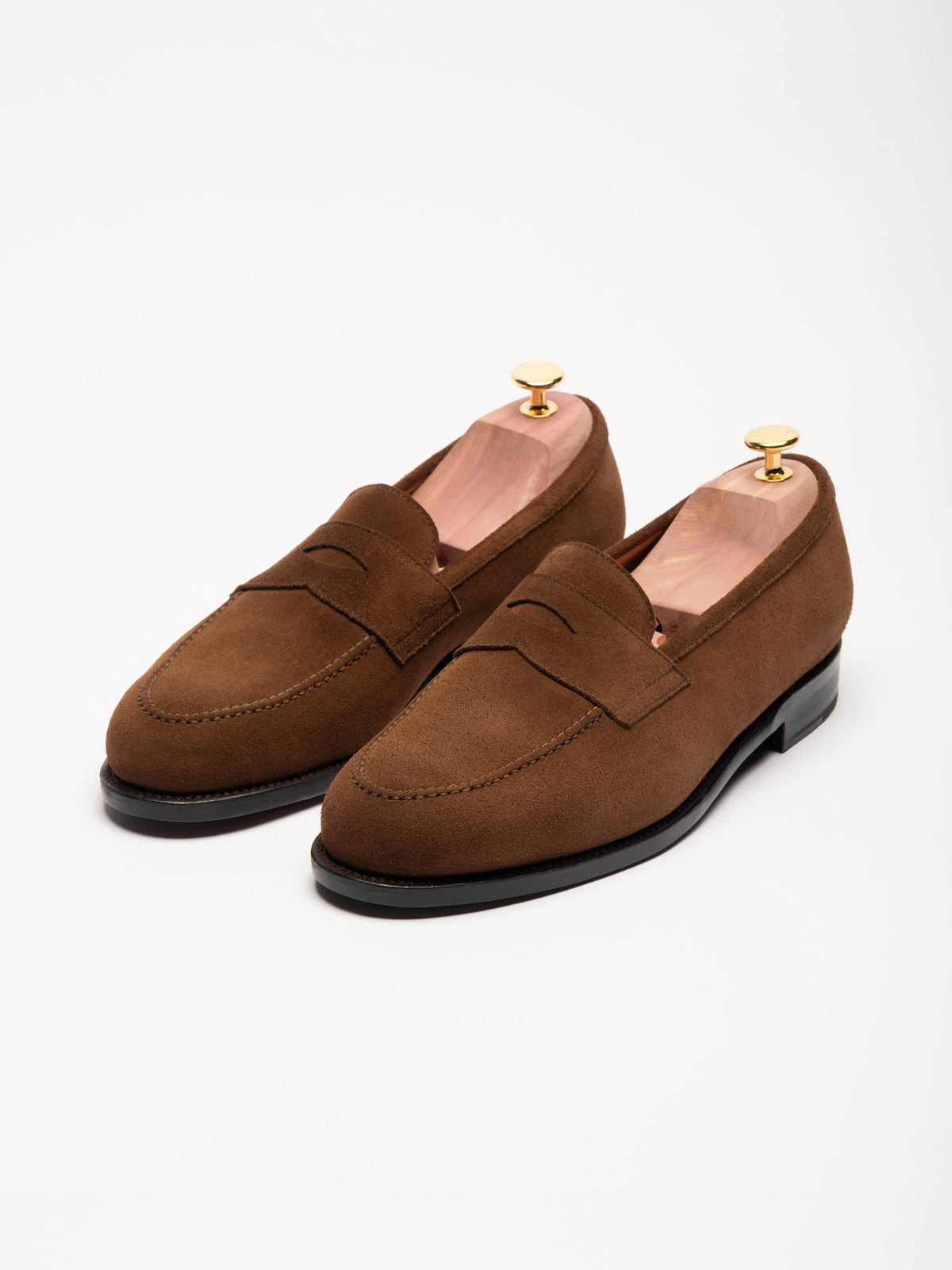 The Penny Loafer - Medium Brown Suede