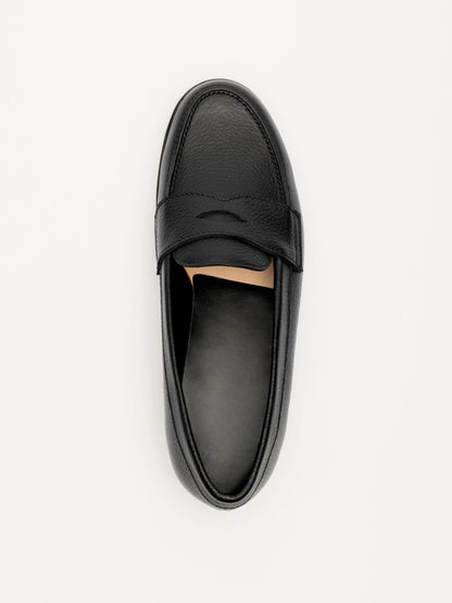 The Ivy Loafer - Black Grain