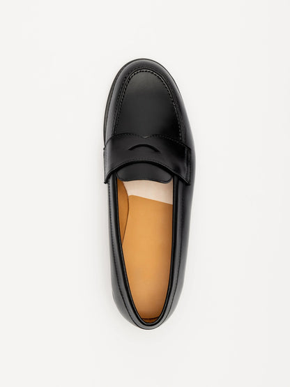 The Ivy Loafer - Black Calf