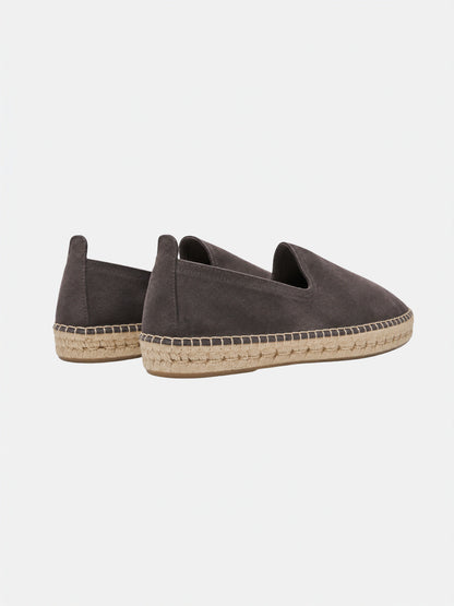 The Espadrille - Light Grey Suede