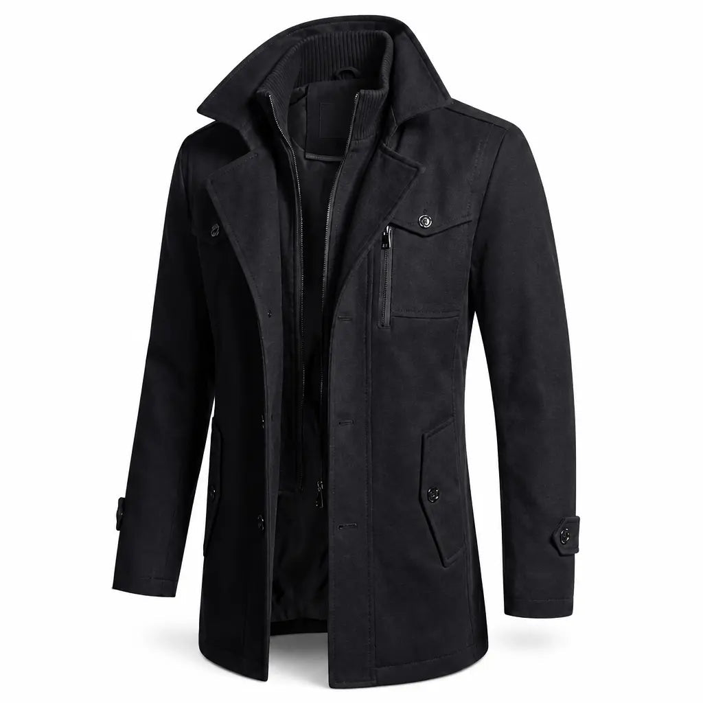 Cheyenne Overcoat — packshot black