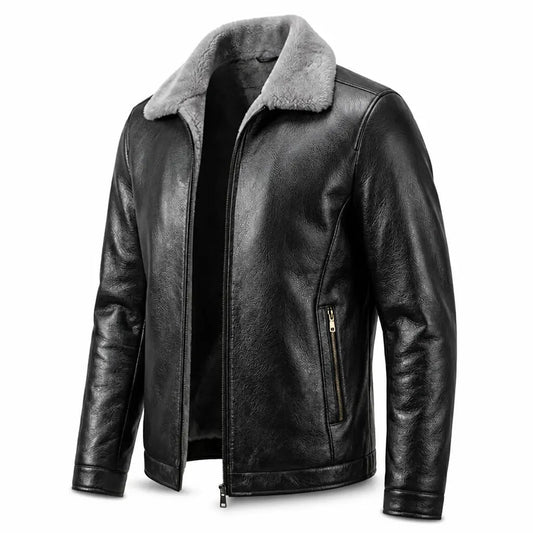 Denver Sherpa-Collar Jacket — packshot black