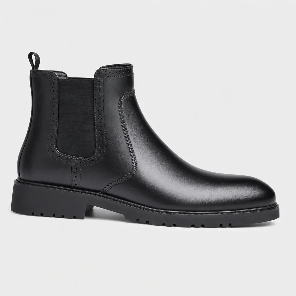 The Ragnar Leather Chelsea Boot, up close