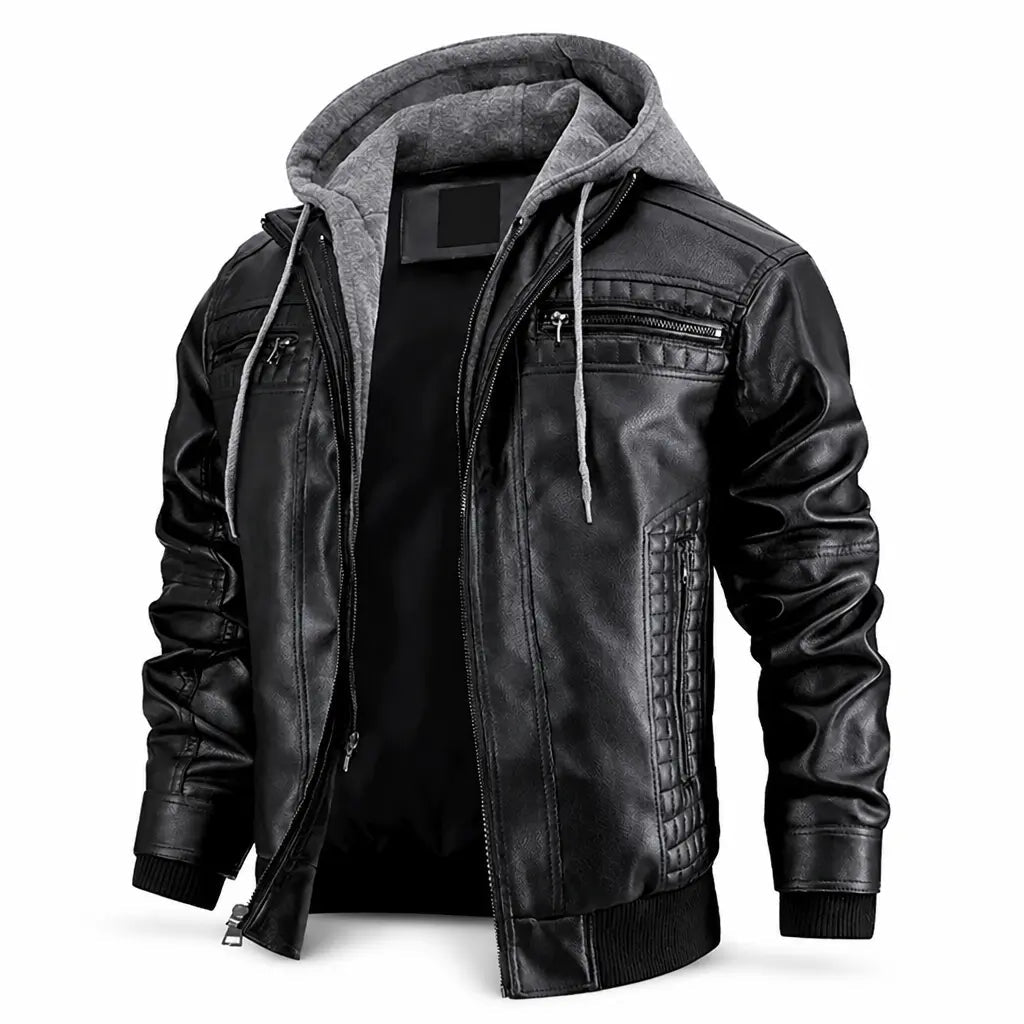 Marshall Hooded Jacket — packshot black