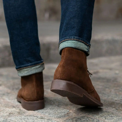 The Ashby Suede Chukka — Cinnamon