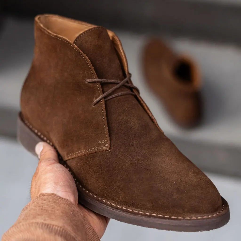 The Ashby Suede Chukka — Cinnamon
