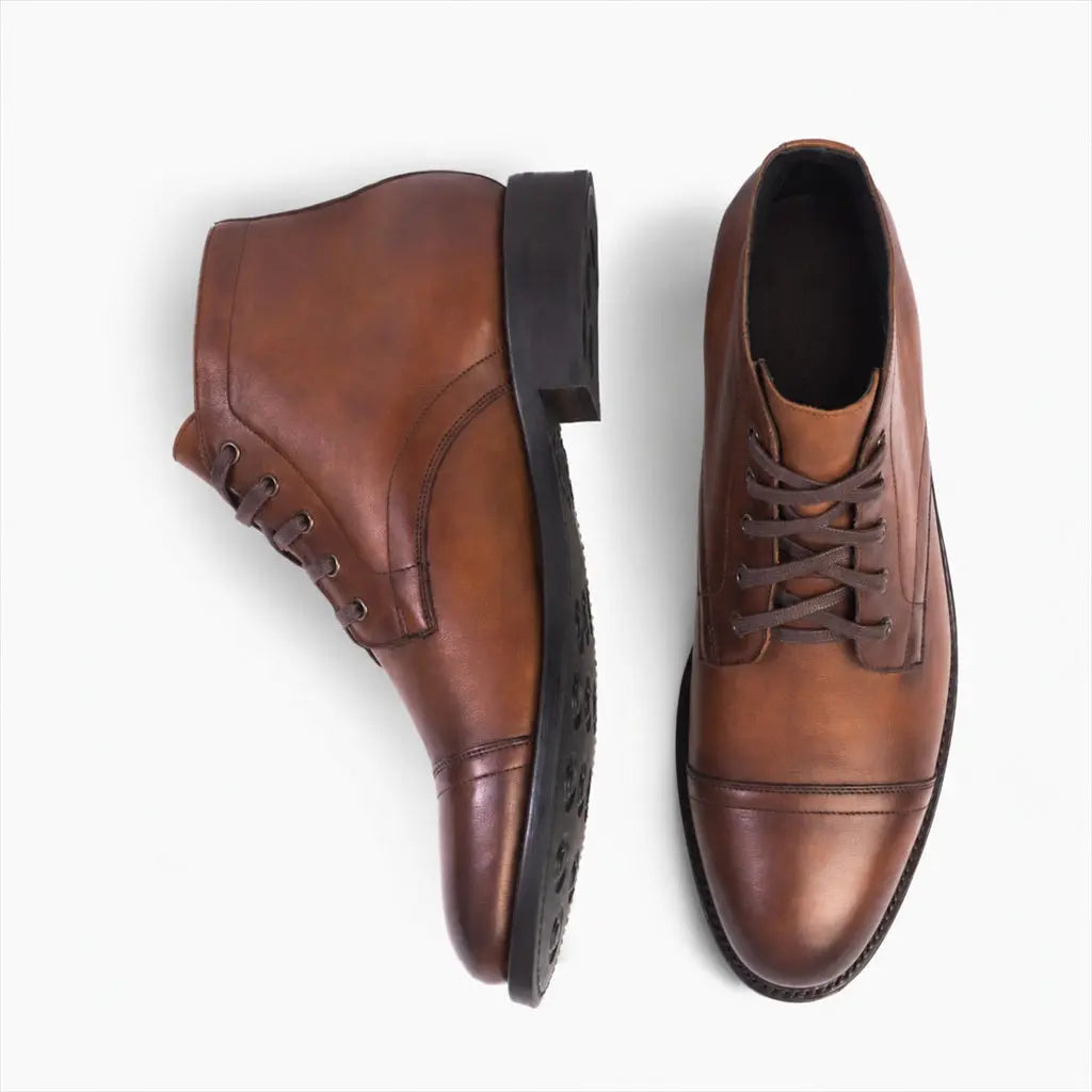 The Ellis Cap-Toe Chukka — Walnut