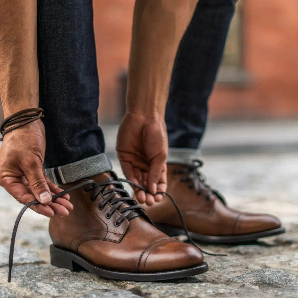 The Ellis Cap-Toe Chukka — Walnut