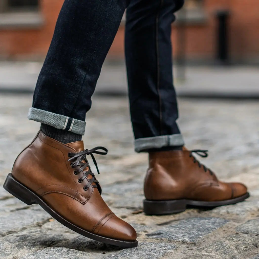 The Ellis Cap-Toe Chukka — Walnut