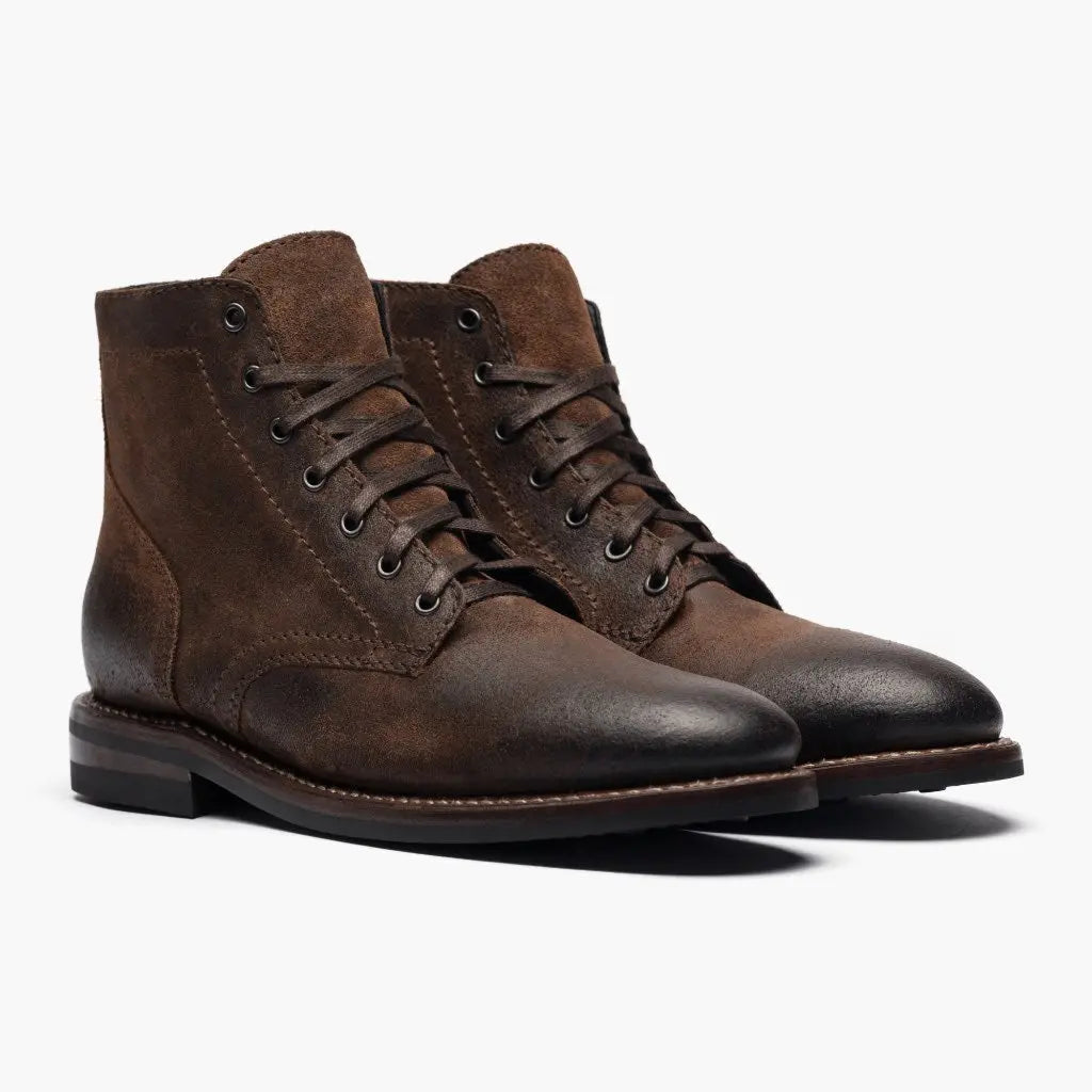 The Grady Plain-Toe Boot — Mocha