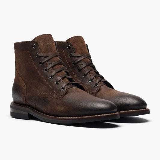 The Grady Plain-Toe Boot — Mocha