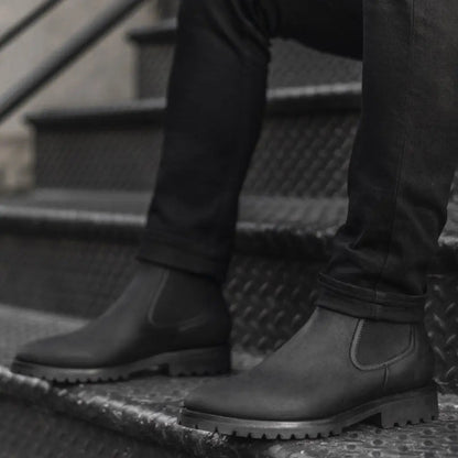 The Harlow Lug Chelsea — Matte Black