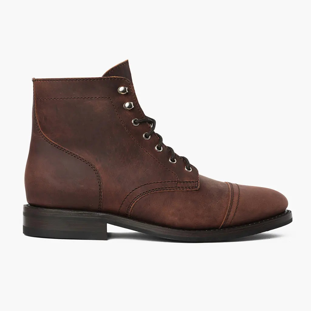The Hayes Cap-Toe Boot — Adobe Brown