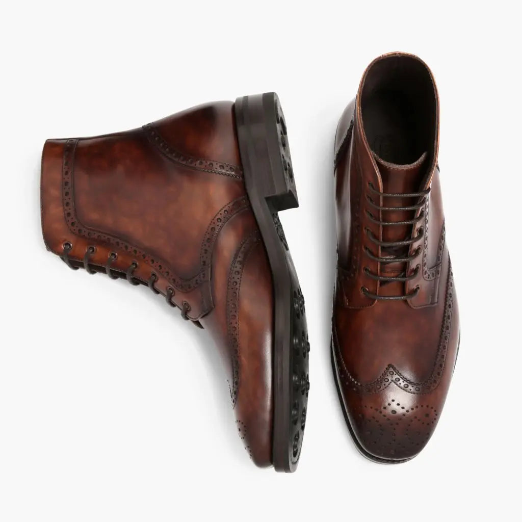 Brogued from toe to heel
